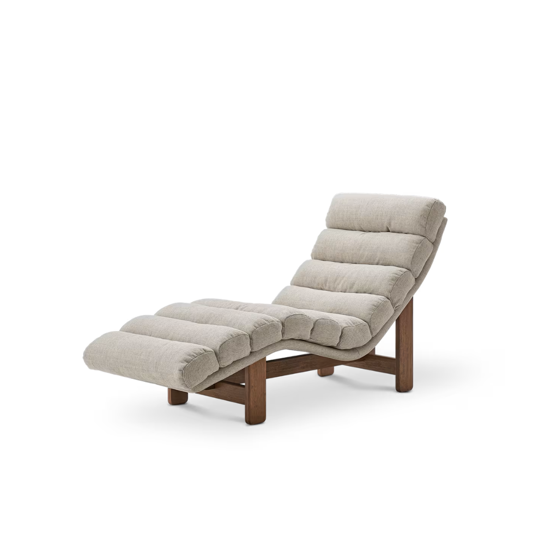 Philippe Chaise Lounge - Pearl Beige
