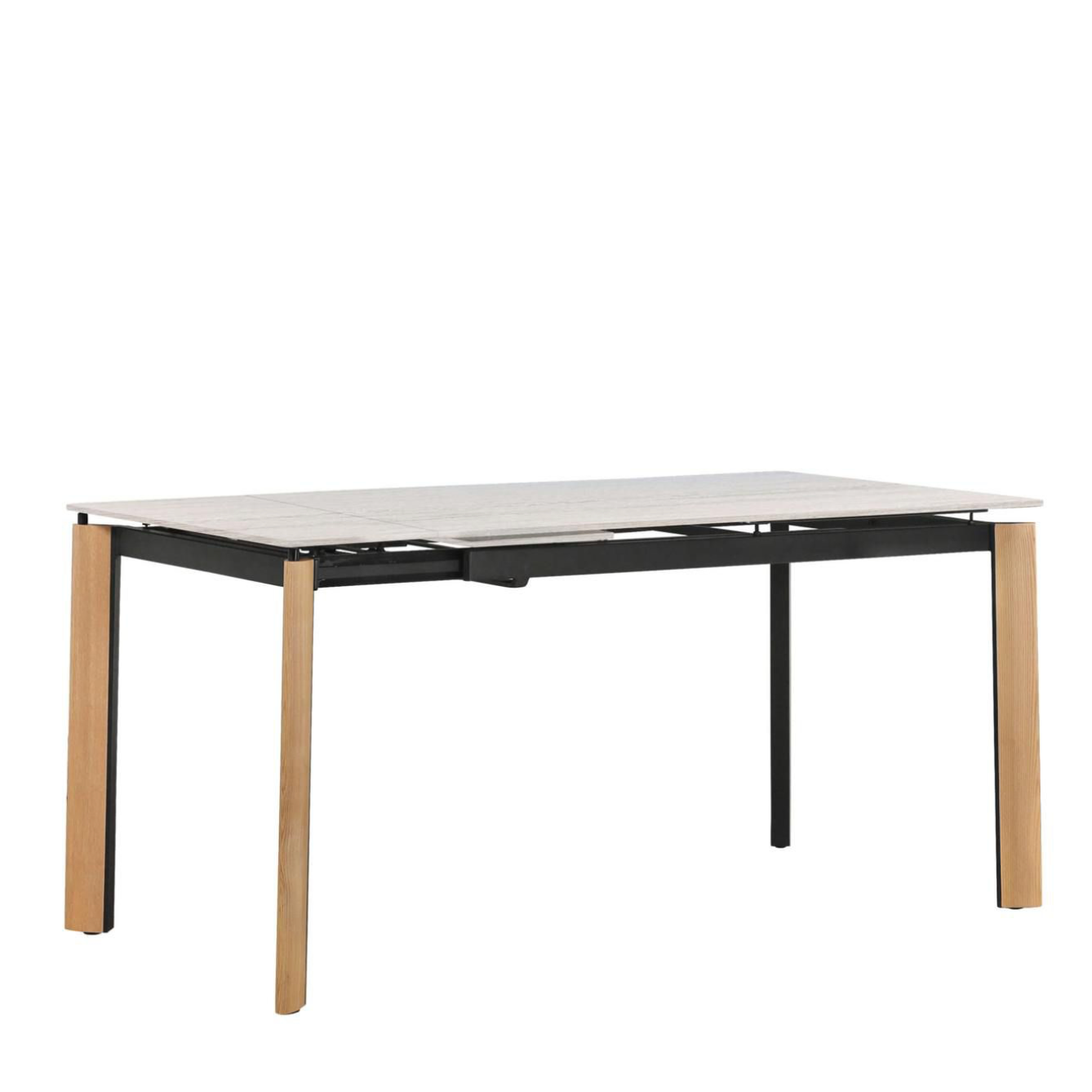 Lax Extendable Dining Table - W1400/1700/2000 (Sintered) - Travertine/Natural