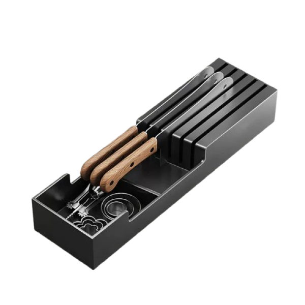 304 Stainless Steel Knife & Utensil Holder, 41cm x 10cm