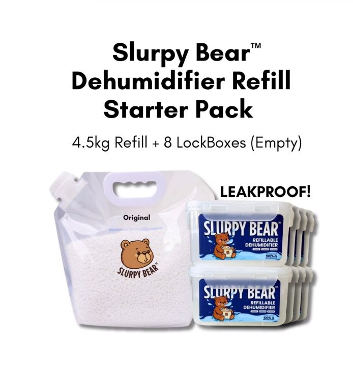 Slurpy Bear Dehumidifier Refill Starter Pack - Original (unscented)