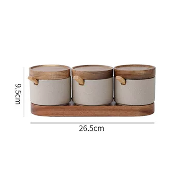 Japanese-style Ceramic Condiment Jar