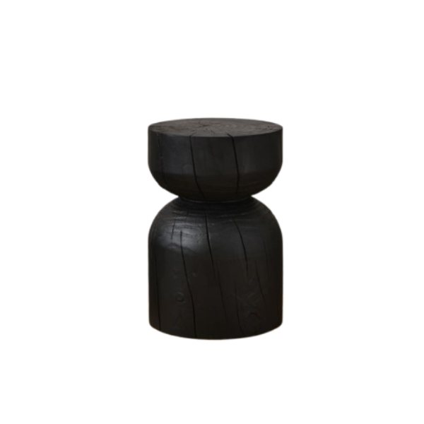 Espresso Wood Stump Base