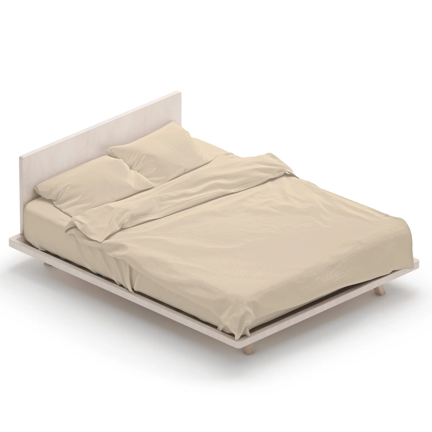 Iced Bamboo Sheets Set (Complete) - Sand