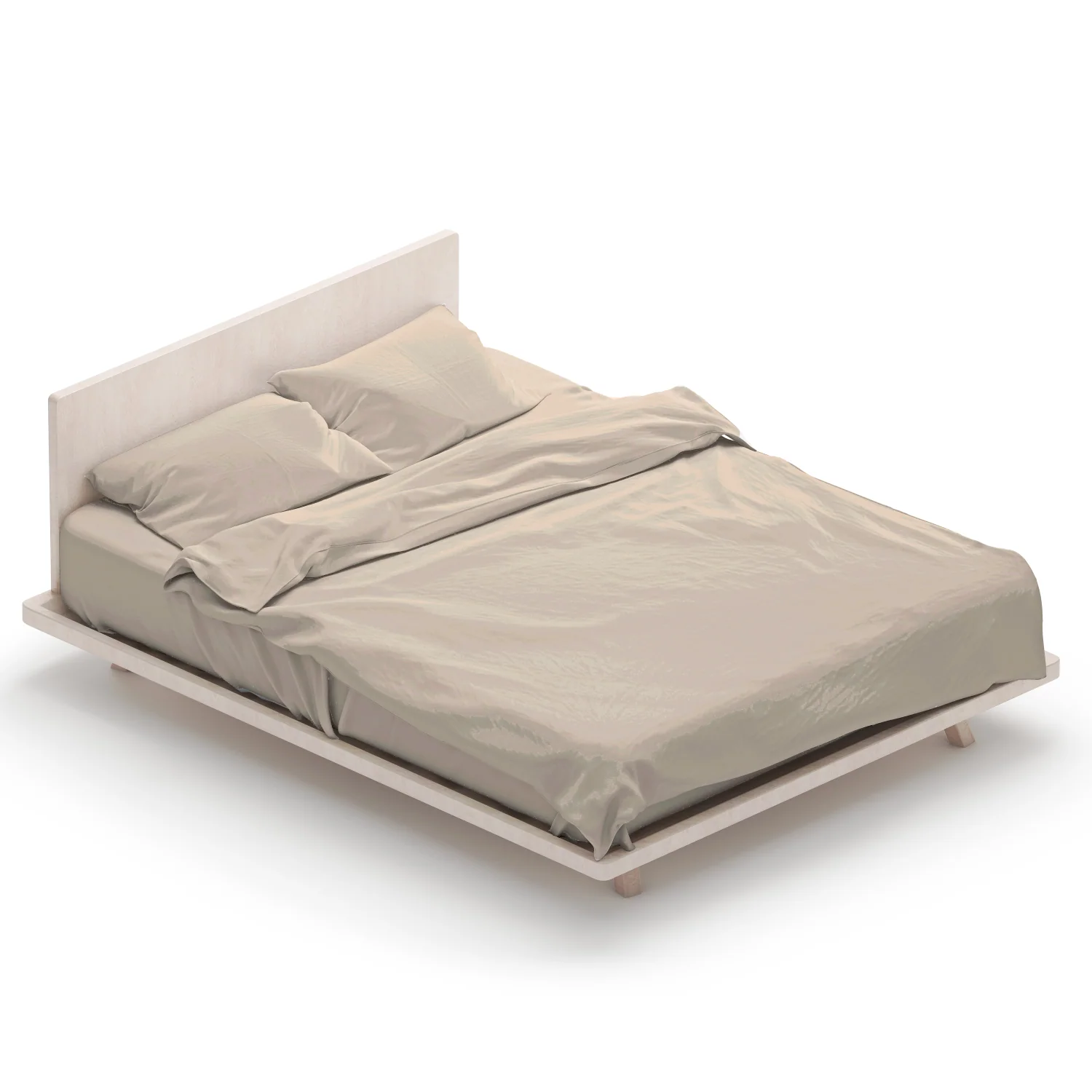 Iced Bamboo Sheets Set (Complete) - Blanc
