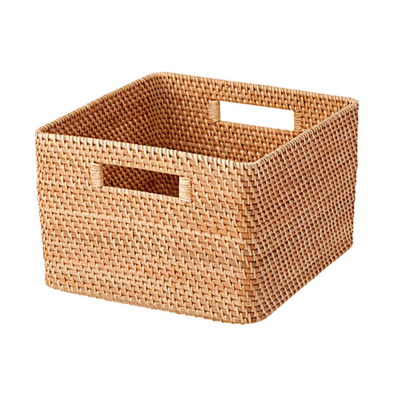 Stackable Rattan Basket Square L, 35*36*24cm