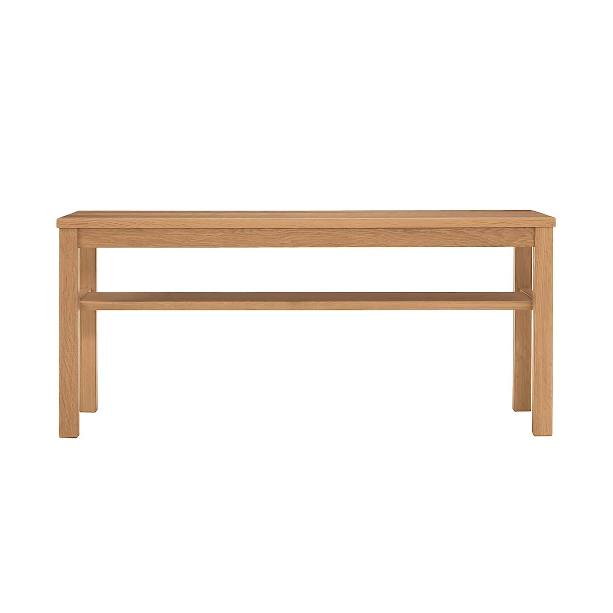 Natural Oak Bench, 100x37x44 cm