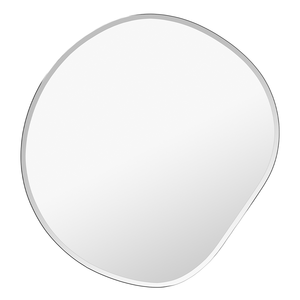 Pond Mirror, XL - Dark Chrome