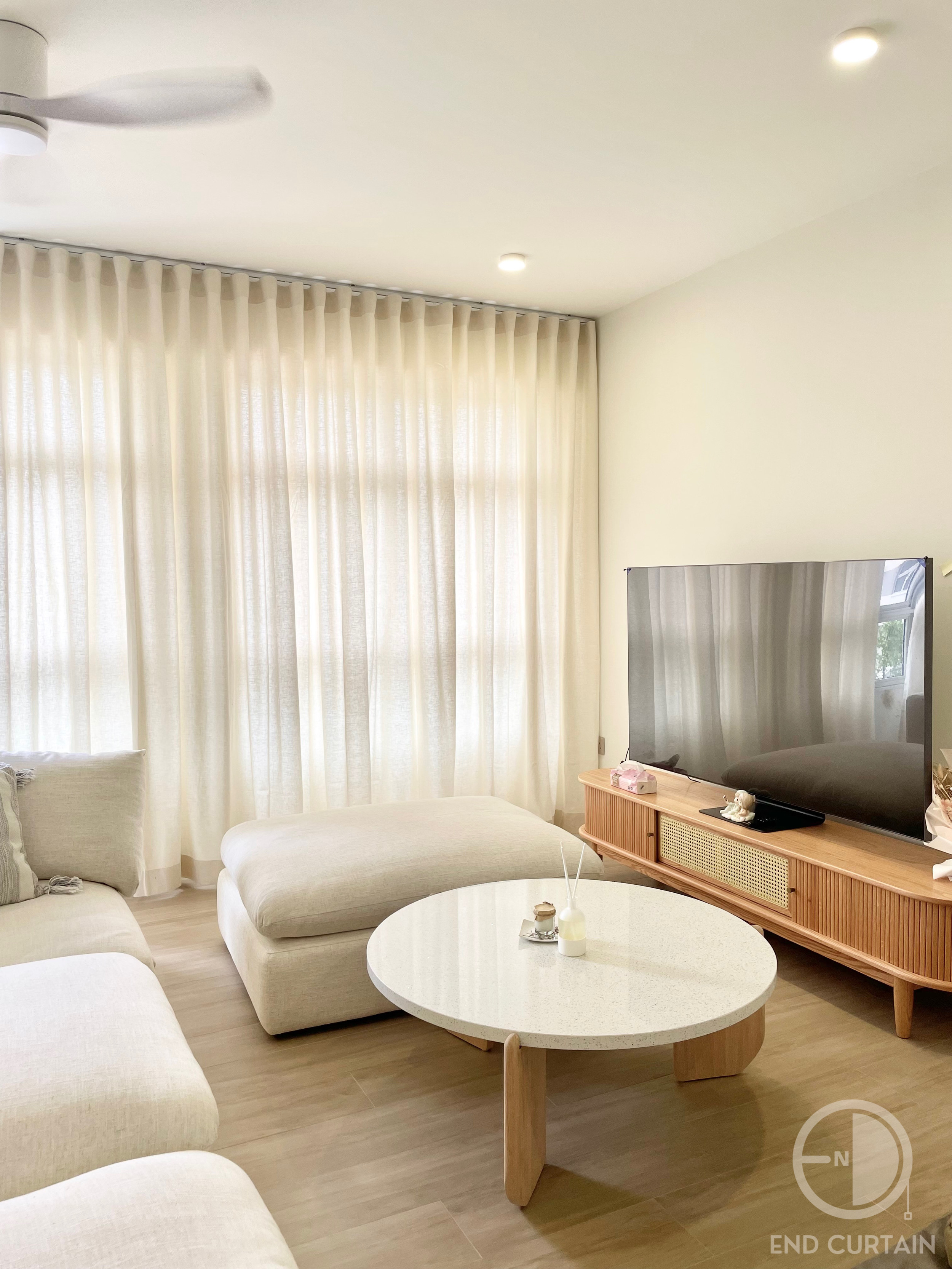 Double-pleated Thermal Shaped Curtains