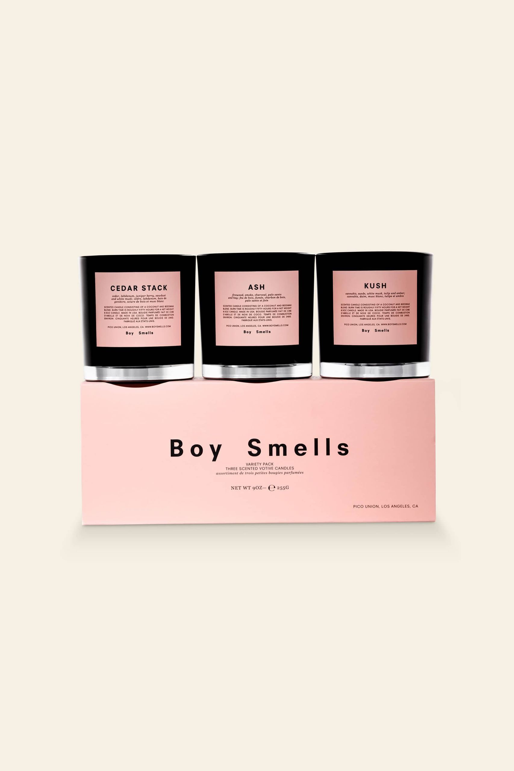 Boy Smells Kush, Ash And Cedar Stack Votive Set