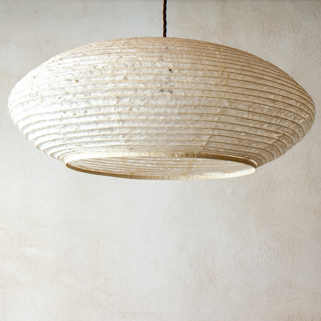 53cm Enban, Natural Hemp Japanese Paper Shade