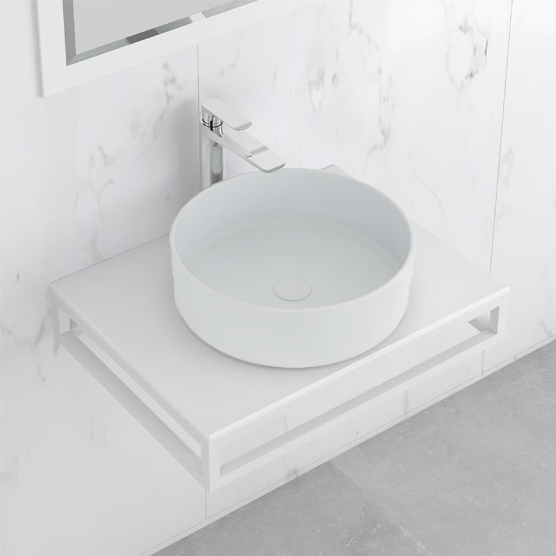 HERA Ceramic Basin White, 9514B-M002, 365 x 365 x 125 mm, Matt White