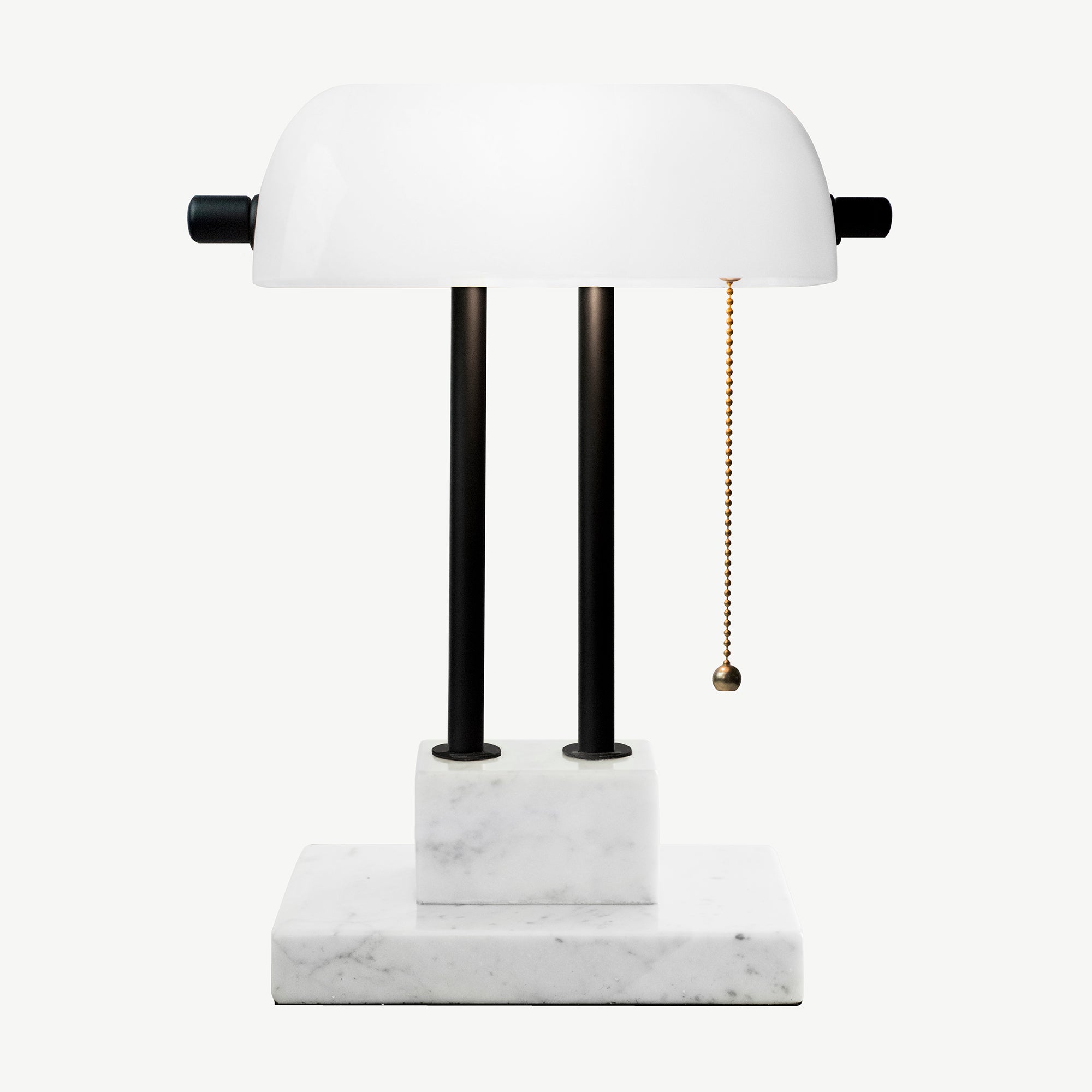 The Banker Desk Lamp - Ivory