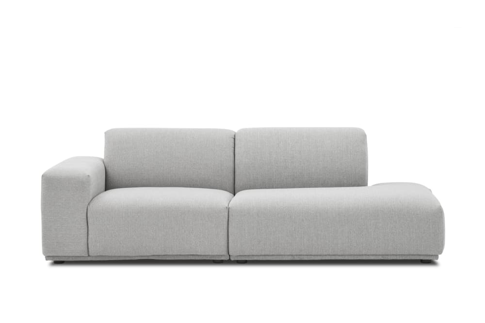 Todd Side Right Facing Chaise Sofa - Light Grey