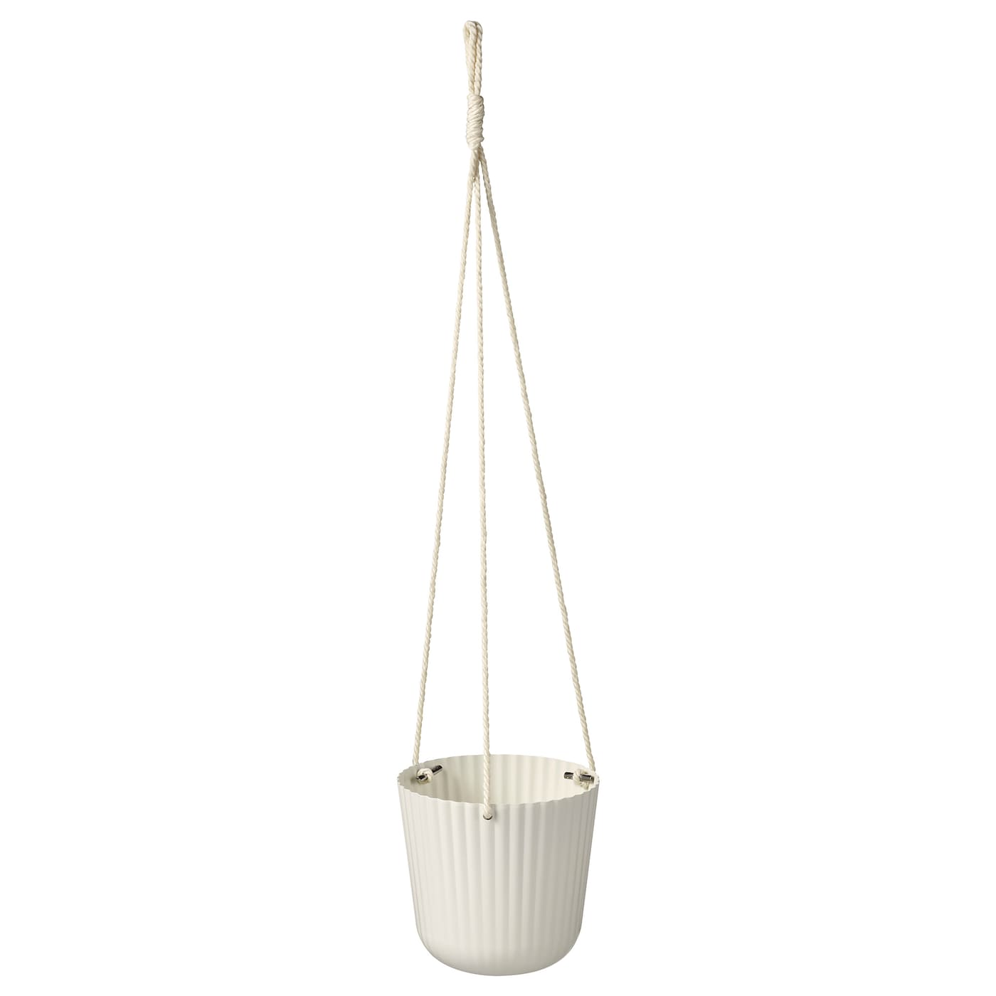 ÄPPELROS Hanging planter, 12 cm - In/Outdoor Off-white