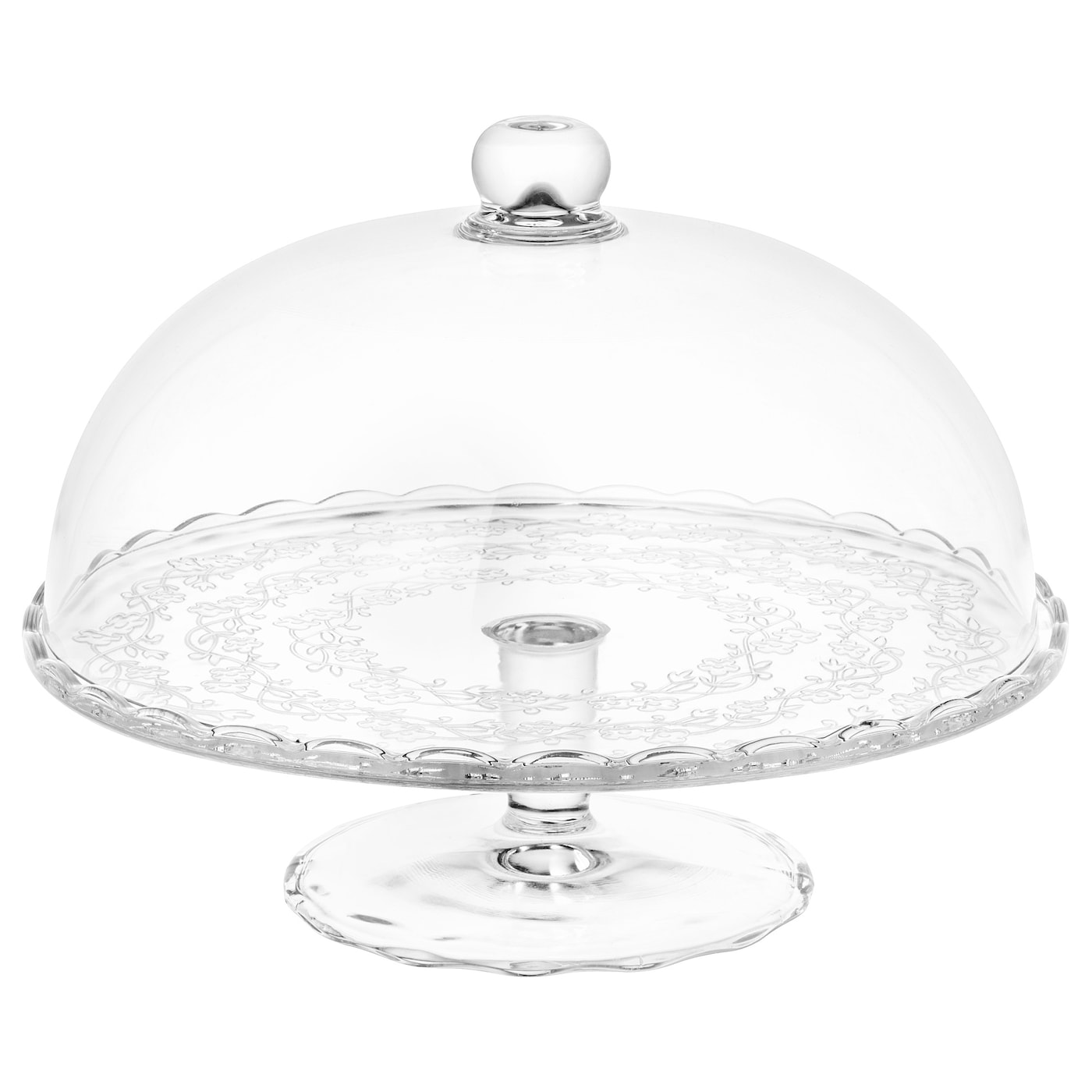ARV BRÖLLOP Serving Stand With Lid - Clear Glass 