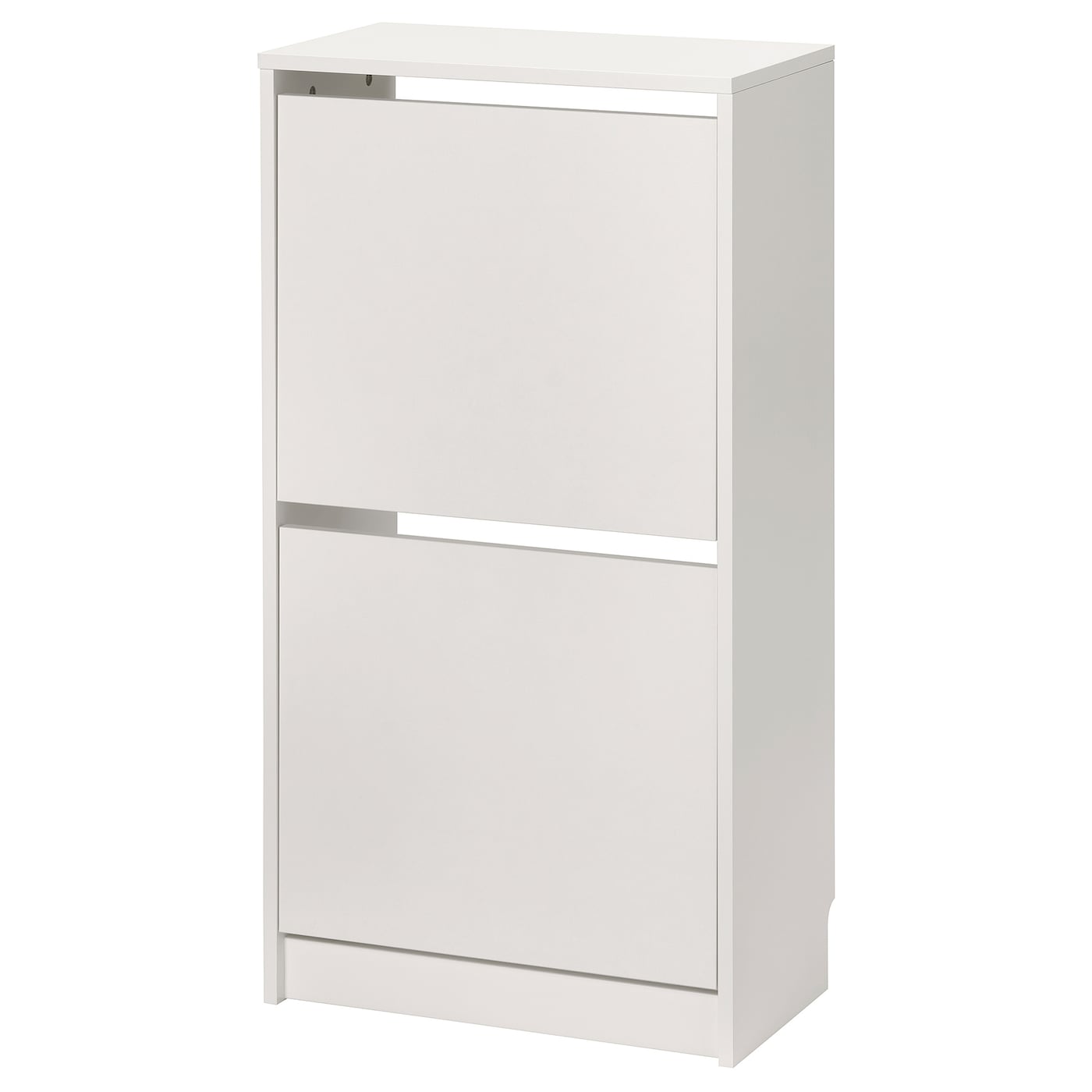 BISSA Shoe cabinet with 2 compartments, 49x28x93 cm - White