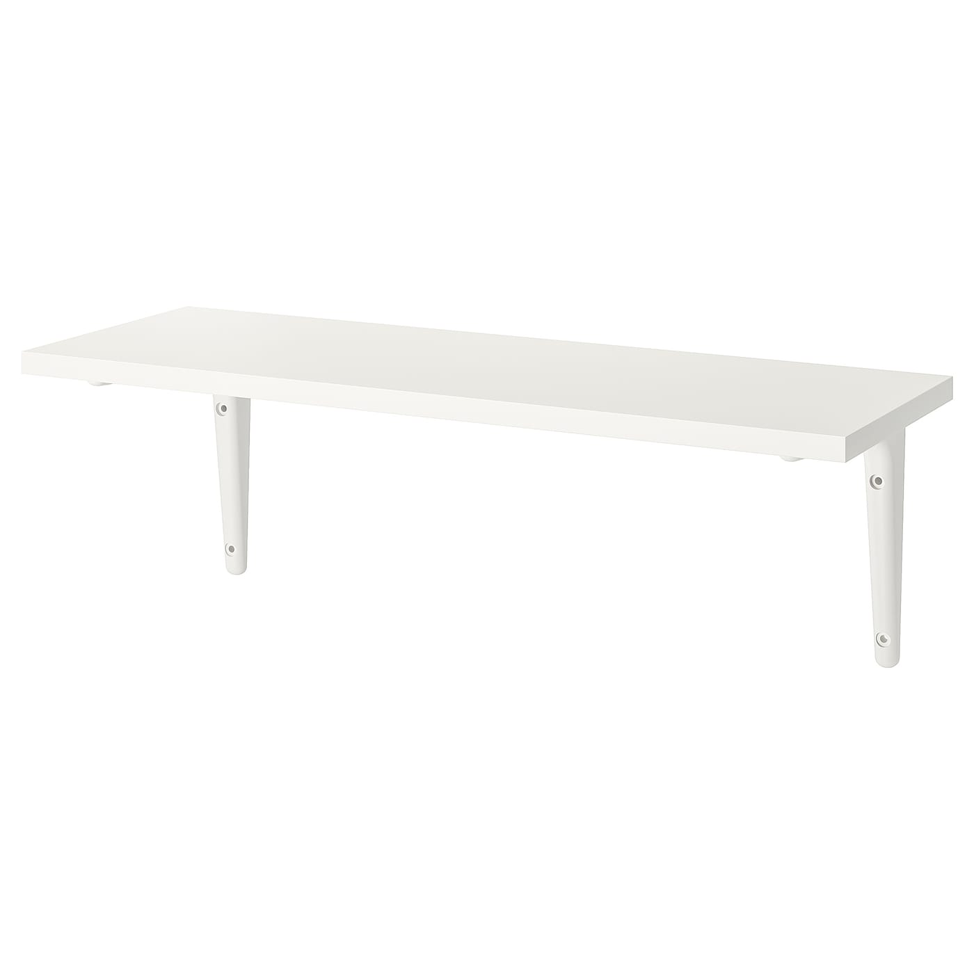 BURHULT / SIBBHULT Wall Shelf, 59x20 cm - White/White
