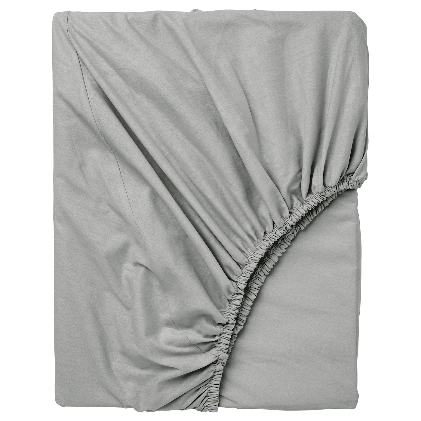 DVALA Fitted sheet, 120x200 cm - Light Grey