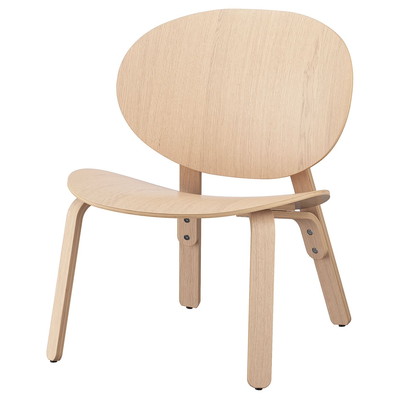 FRÖSET Easy Chair - White Stained Oak Veneer