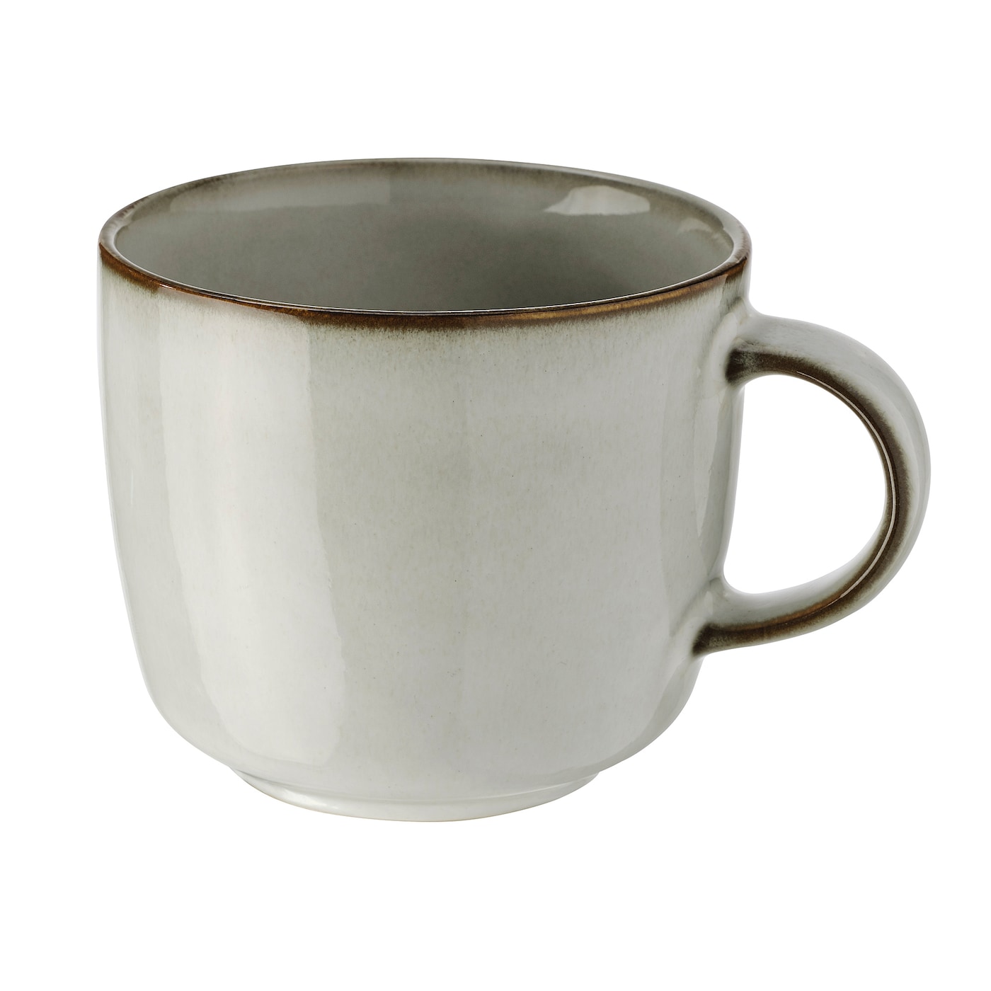 GLADELIG Mug, 37 cl - Grey