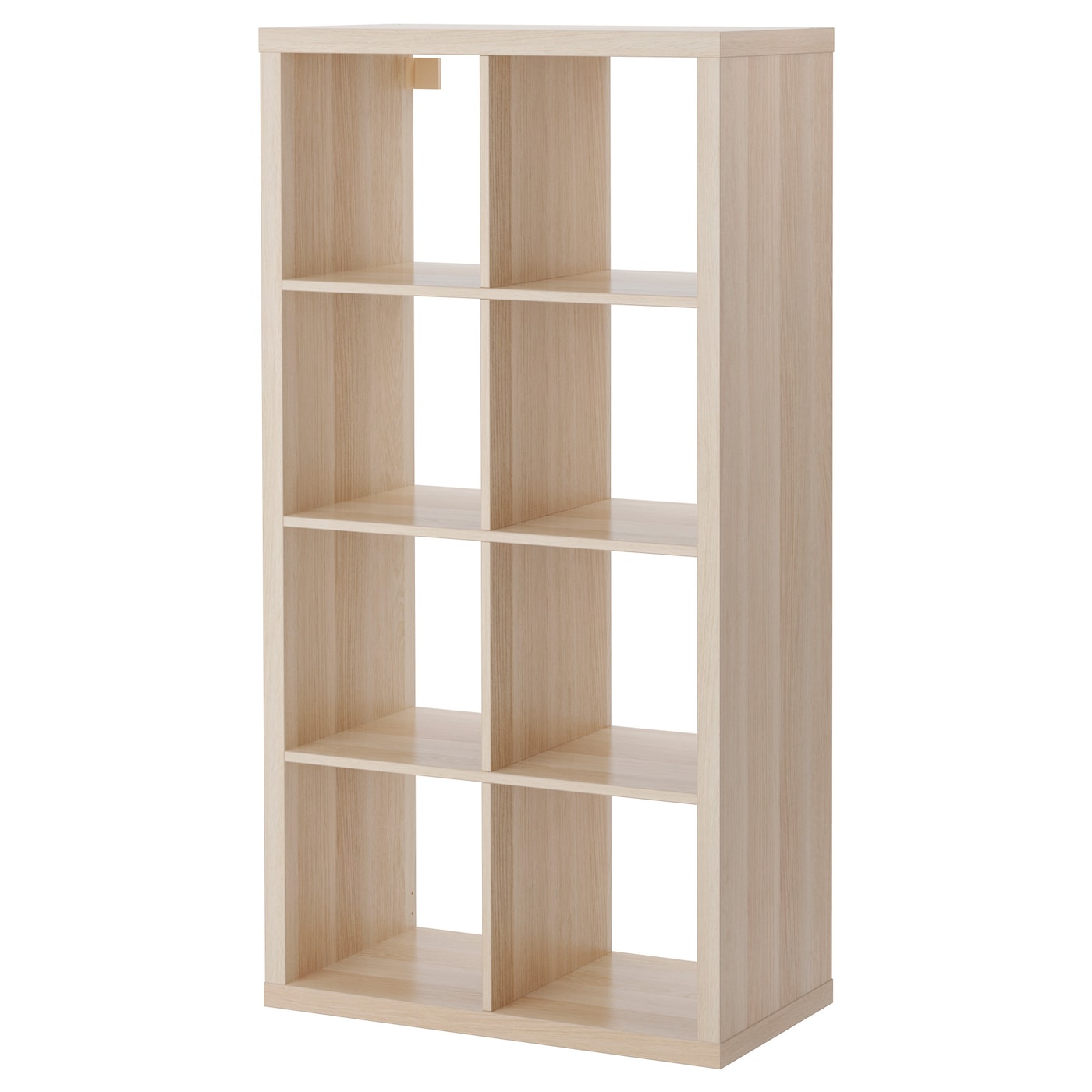 KALLAX Shelving unit, 77x147 cm - White Stained Oak Effect