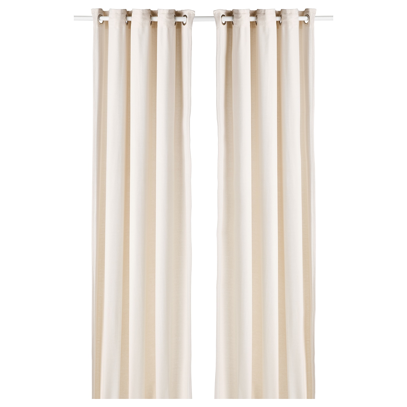 MOALINA Curtains, 1 Pair, 145x250 cm - Beige