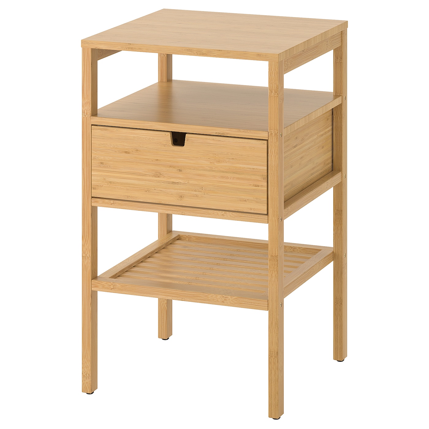 NORDKISA Bedside Table, 40x40 cm - Bamboo