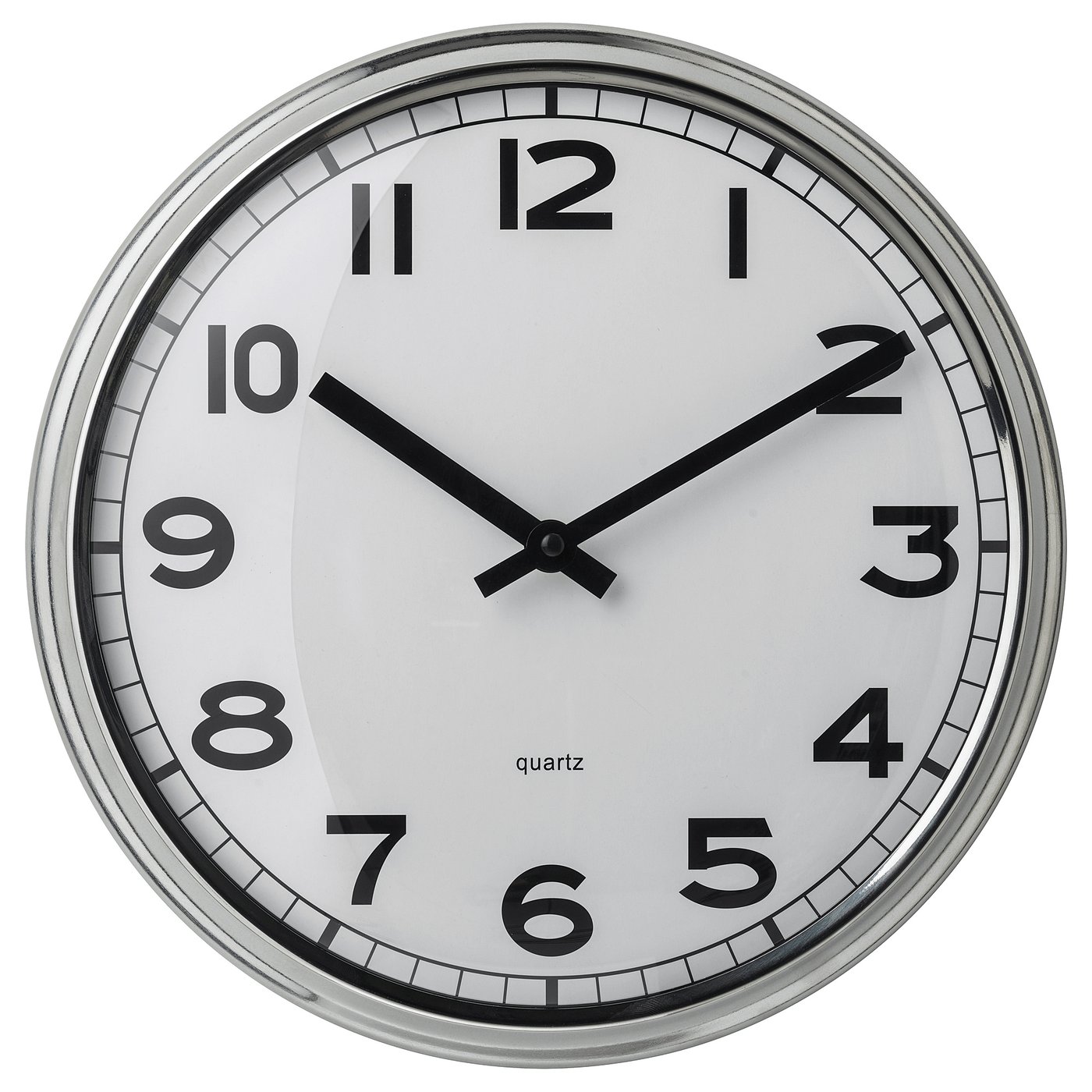 PUGG wall clock, low-voltage/stainless steel, 