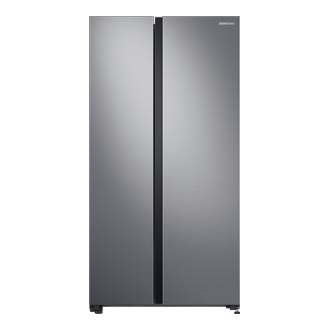 647L Side-by-side Refrigerator SpaceMax™, 2 Ticks Gentle Silver Matt RS62R5004M9/SS