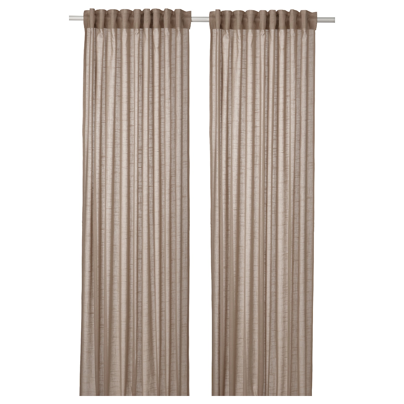 SILVERLÖNN Sheer curtains, 145x250 cm - Beige