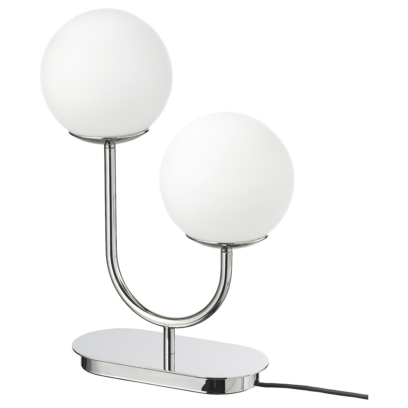 SIMRISHAMN Table Lamp - Chrome-Plated/Opal White Glass