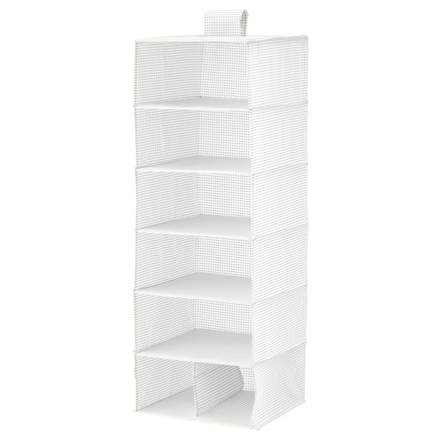 STUK Storage with 7 Compartments, White/Grey, 30x30x90 cm