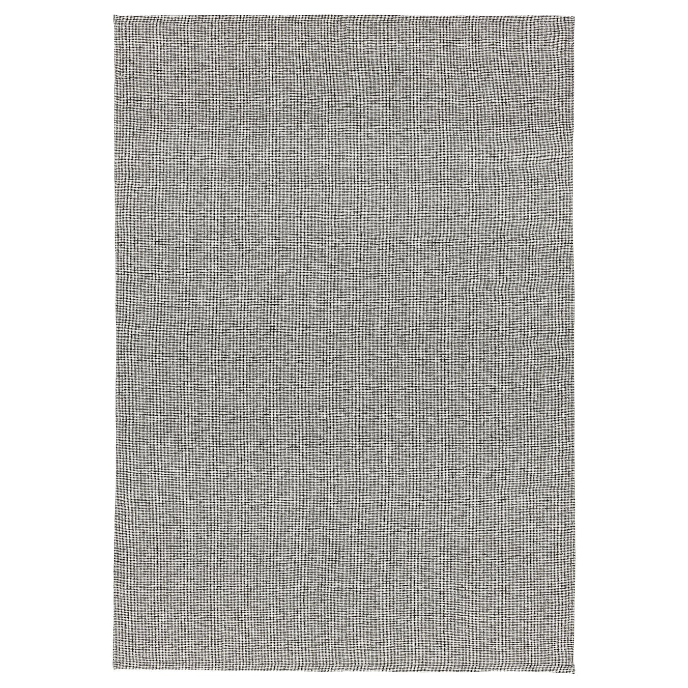 TIPHEDE Flatwoven Rug, 155x220 cm - Black/Natural